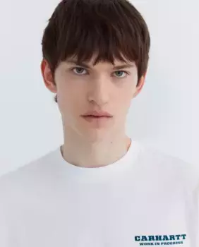 Футболка с коротким рукавом Runaway для мужчин Carhartt WIP, белый