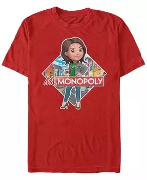 Футболка с коротким рукавом с логотипом Ms Monopoly для мужчин Fifth Sun, красный
