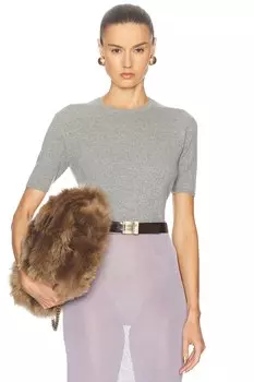 Футболка с коротким рукавом Saint Laurent, цвет Gris Chine