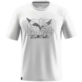Футболка с коротким рукавом Salewa Eagle Geometric, белый