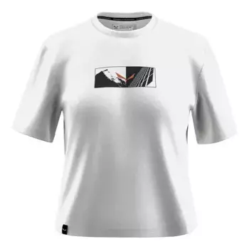 Футболка с коротким рукавом Salewa Eagle Hybrid Loose, белый