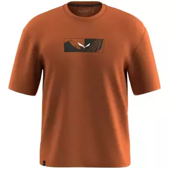 Футболка с коротким рукавом Salewa Eagle Hybrid Loose, коричневый