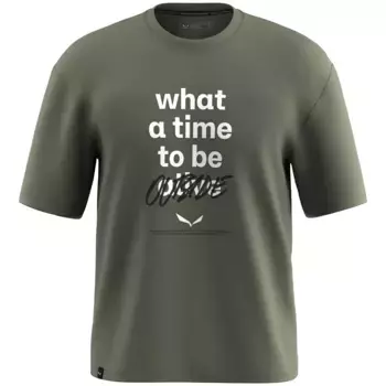 Футболка с коротким рукавом Salewa Eagle Outside Loose, зеленый