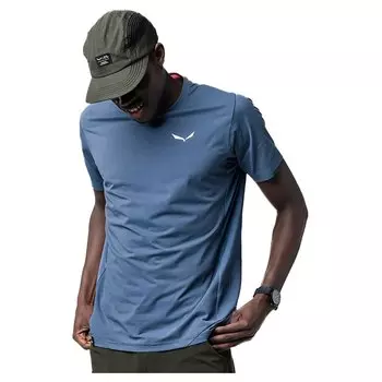 Футболка с коротким рукавом Salewa Pedroc Dry HYB, синий
