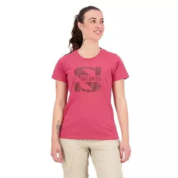 Футболка с коротким рукавом Salomon Outlife Big Logo, красный
