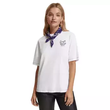 Футболка с коротким рукавом Scotch & Soda Bandana Relaxed Fit, белый