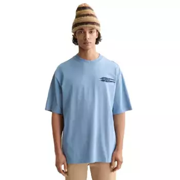 Футболка с коротким рукавом Scotch & Soda Loose Fit Artwork, синий