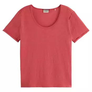 Футболка с коротким рукавом Scotch & Soda Slub Regular Fit, красный