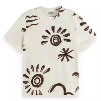 Футболка с коротким рукавом Scotch & Soda U9A00656T Regular Fit, бежевый