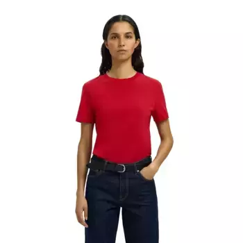 Футболка с коротким рукавом Selected My Essential, красный