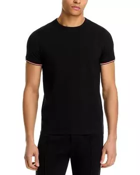 Футболка с коротким рукавом Slim Fit Moncler, черный