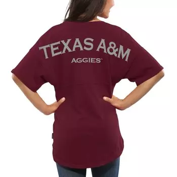 Футболка с коротким рукавом Spirit Jersey Texas A And M Aggies, бордовый