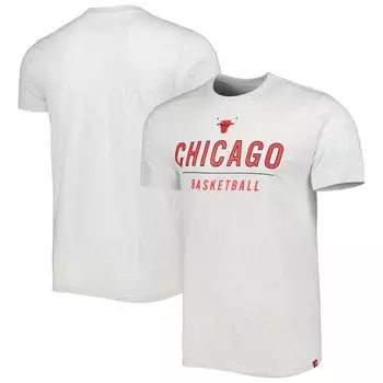 Футболка с коротким рукавом Sportiqe Chicago Bulls, пепельный
