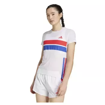 Футболка с коротким рукавом спортивная adidas Adizero Retro, белый
