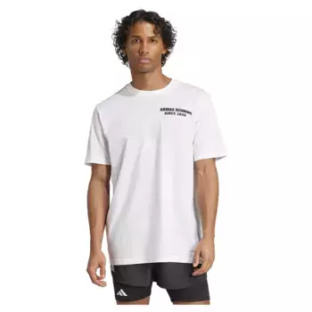 Футболка с коротким рукавом спортивная adidas Running Tacos Later Graphic, белый