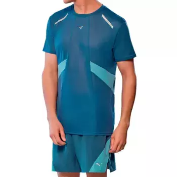 Футболка с коротким рукавом спортивная Mizuno DryAeroFlow, синий