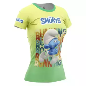 Футболка с коротким рукавом спортивная Otso Smurf Running, желтый