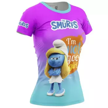 Футболка с коротким рукавом спортивная Otso Smurf Have Fun, фиолетовый