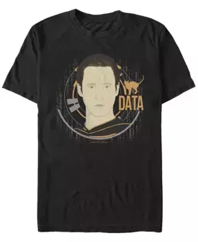 Футболка с коротким рукавом Star Trek Men's Data Big Face Fifth Sun, черный
