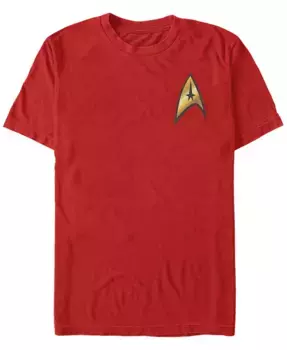 Футболка с коротким рукавом "Star Trek Men's Original Series Command Badge" для костюма Fifth Sun, красный