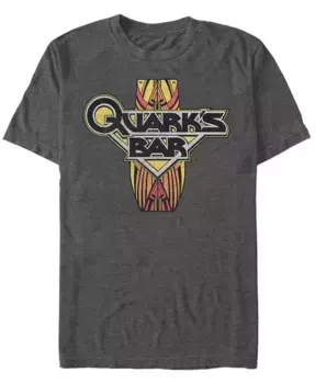 Футболка с коротким рукавом Star Trek Men's Deep Space Nine Quarks Bar Logo Fifth Sun, серый