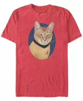 Футболка с коротким рукавом Star Trek Men's The Original Series Cat-Tain Kirk Fifth Sun, красный