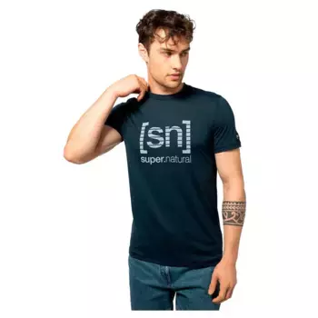 Футболка с коротким рукавом Super.natural Grid Logo, синий