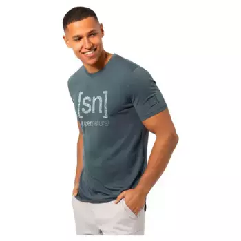 Футболка с коротким рукавом Super.natural Logo Lines Bio, синий