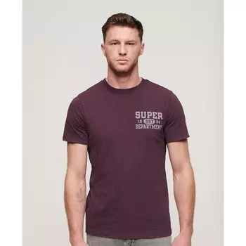 Футболка с коротким рукавом Superdry Athletic College Graphic, фиолетовый