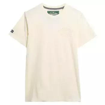 Футболка с коротким рукавом Superdry Athletic Emboss Relaxed Fit, бежевый