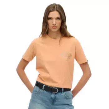 Футболка с коротким рукавом Superdry Athletic Metallic, оранжевый
