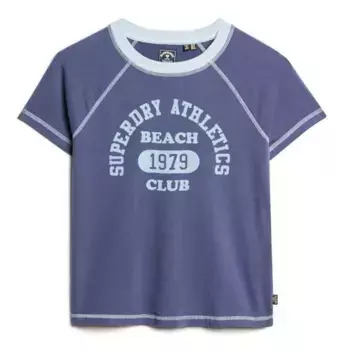 Футболка с коротким рукавом Superdry Athletic Raglan Graphic, синий