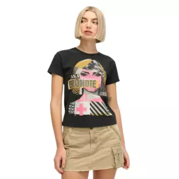Футболка с коротким рукавом Superdry Blondie Fitted, разноцветный