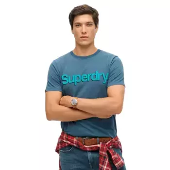Футболка с коротким рукавом Superdry Classic Core Logo Shadow, синий