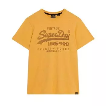 Футболка с коротким рукавом Superdry Classic Vintage Logo Heritage, желтый