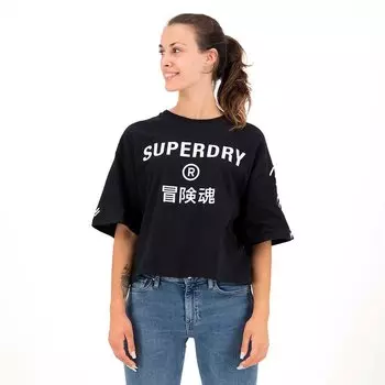 Футболка с коротким рукавом Superdry Code Core Sport, черный