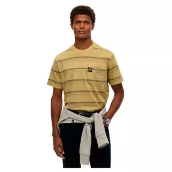 Футболка с коротким рукавом Superdry Contrast Stripe, желтый