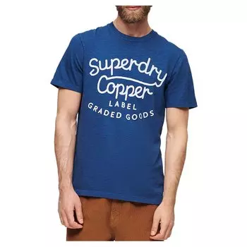 Футболка с коротким рукавом Superdry Copper Label Script, синий