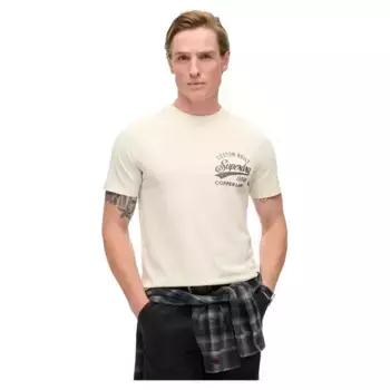 Футболка с коротким рукавом Superdry Copper Label Chest, белый
