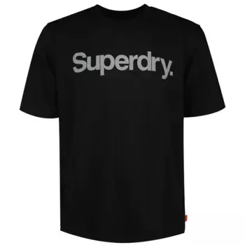 Футболка с коротким рукавом Superdry Core Logo City, черный