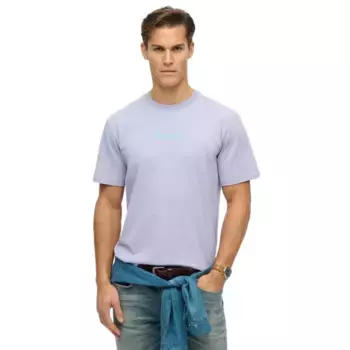 Футболка с коротким рукавом Superdry Core Logo City, фиолетовый