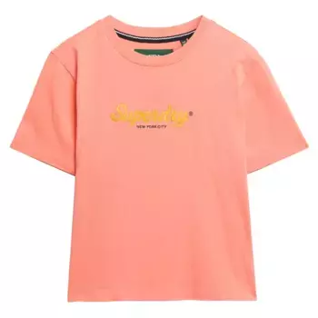 Футболка с коротким рукавом Superdry Country Club Boxy Loose, оранжевый