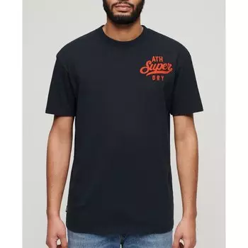 Футболка с коротким рукавом Superdry Embroidered Superstate Ath Logo, синий