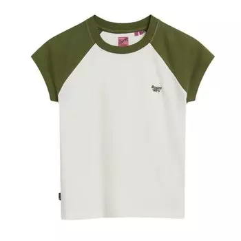 Футболка с коротким рукавом Superdry Essential Logo Raglan, зеленый