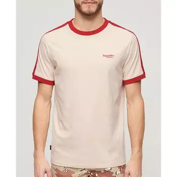 Футболка с коротким рукавом Superdry Essential Logo Retro St, бежевый