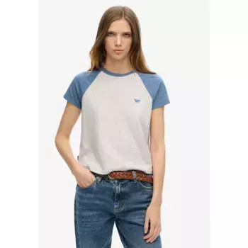 Футболка с коротким рукавом Superdry Essential Logo Slub Retro, белый
