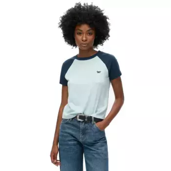 Футболка с коротким рукавом Superdry Essential Logo Slub Retro, синий