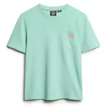 Футболка с коротким рукавом Superdry Essential Logo Gd Pocket, зеленый