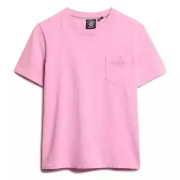Футболка с коротким рукавом Superdry Essential Logo Gd Pocket, розовый