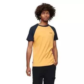 Футболка с коротким рукавом Superdry Essential Logo Baseball, желтый